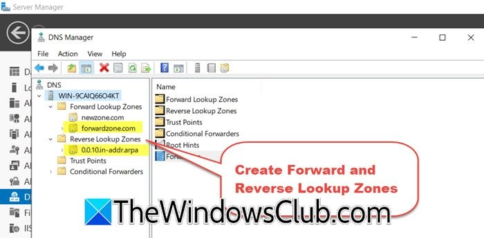 Setting Up DNS Forward and Reverse Lookup Zones on Windows Server