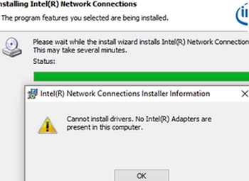 Troubleshooting Steps for Installing Network Adapter Drivers on Windows Server