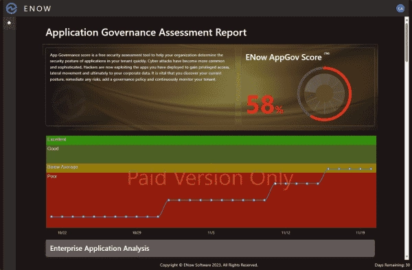 Get Your Free Microsoft Entra ID App Security Assessment with ENow AppGov Score Today!
