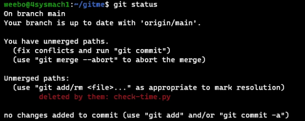 Steps to Resolve Merge Conflicts in Git: Dealing with Modify/Delete Issues